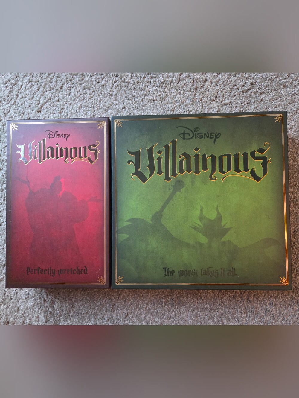 Disney Villainous Board Game Lot - The Worst Takes It All & Perfectly Wretched